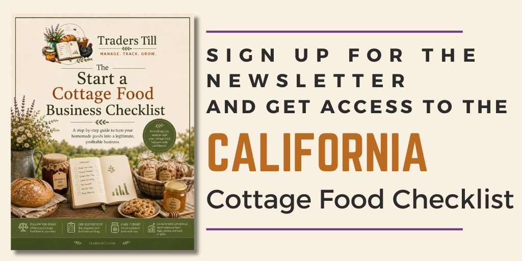 California cottage food checklist cover