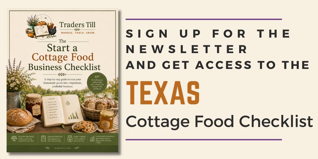 Texas cottage food checklist cover