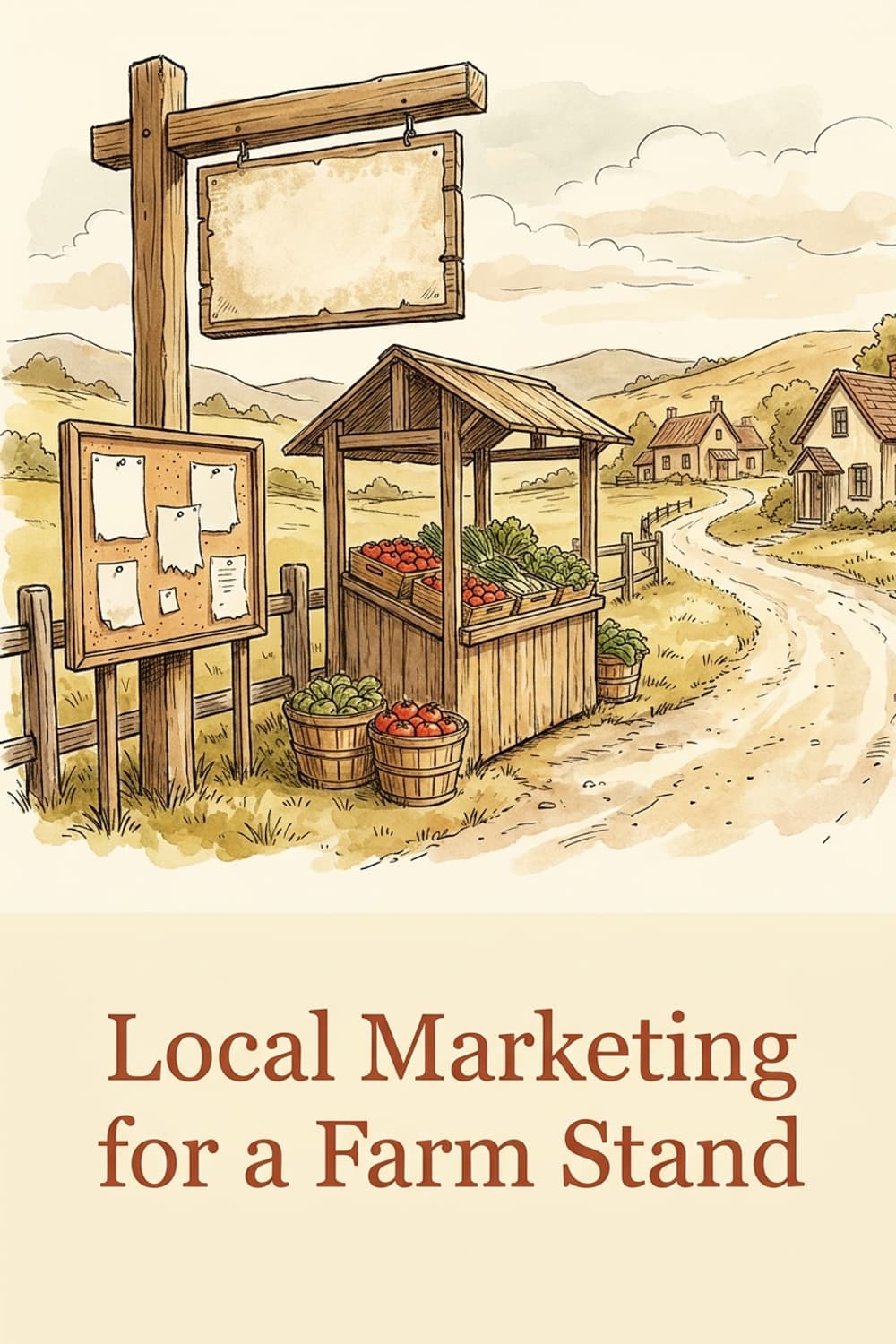 Pinterest pin: Local Marketing for a Farm Stand