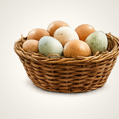 Half-dozen eggs, an online store product card