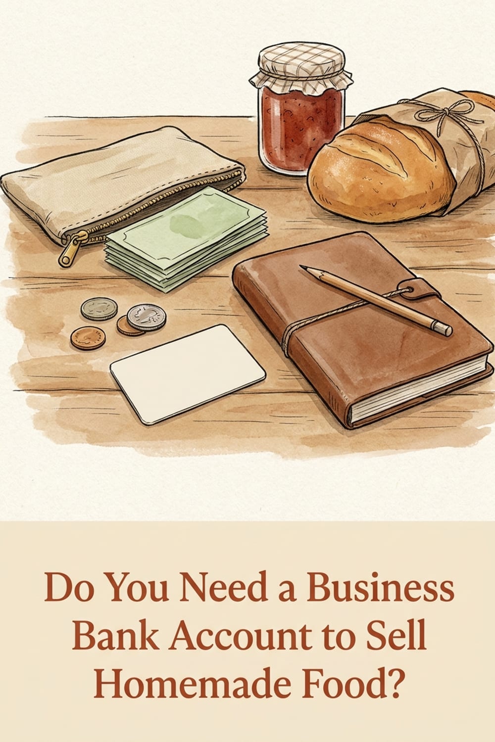 Pinterest pin: Do You Need a Business Bank Account to Sell Homemade Food?