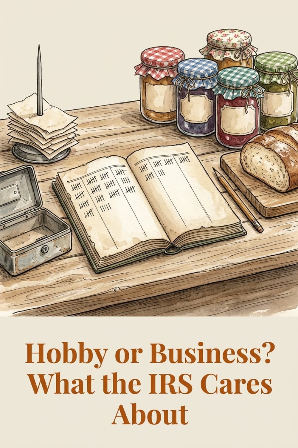 Pinterest pin: Hobby or Business? What the IRS Cares About